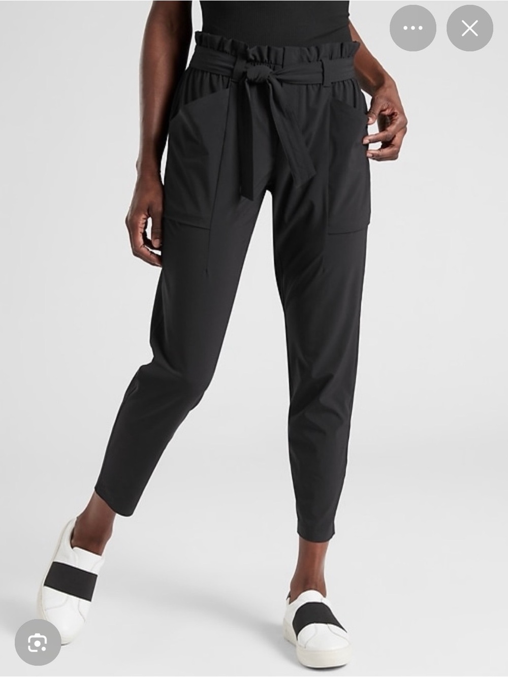 #130 ATHLETA  Black Skyline II Ultra Light Pants